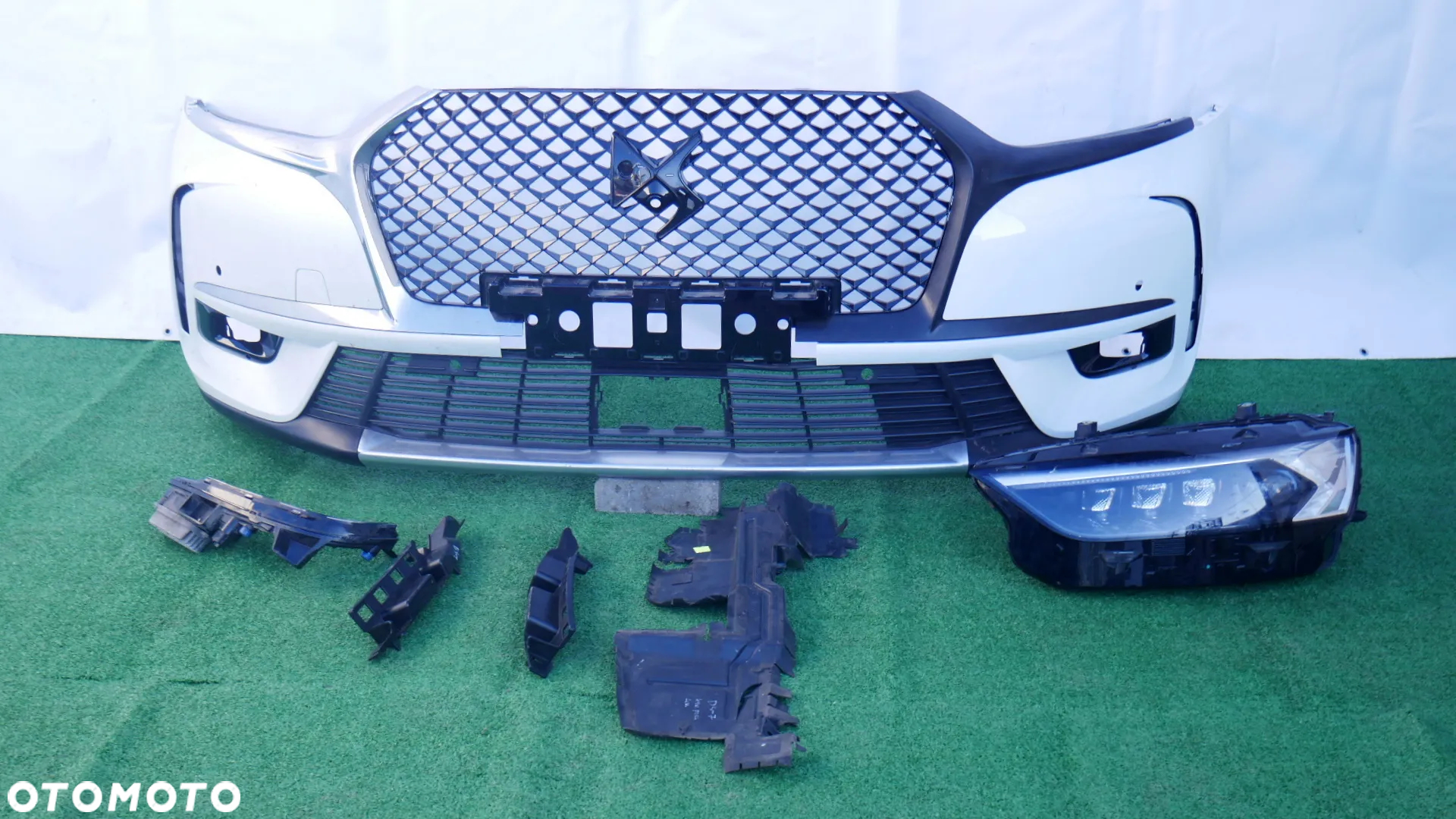 DS7 DS 7 DS-7 ZDERZAK PRZÓD GRILL ATRAPA LED DRL LEWY 9815740780 LAMPA LEWA PRZOD LED VISION EUROPA 9816527080 KIEROWNICA POWIETRZA ŚLIZGI - 2