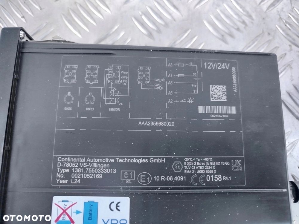 TACHOGRAF VDO DAF KOMPLETNY NOWY TYP AAA235990020 - 6