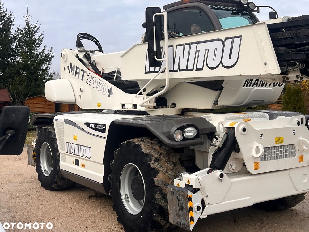 Manitou Ładowarka teleskopowa Manitou Mrt 2150 + Privilage Roto obrotowa 360 Pilot sterowanie radiowe Kosz Widły 2016/17 1840 2550 2540 silnik Mercedes 2150+ Merlo - 27