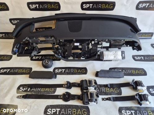 MERCEDES E KLASA E-KLASA W214 DESKA ROZDZIELCZA KONSOLA KOKPIT PULPIT PODUSZKI AIRBAG AIR BAG PASY KIT SET - 1