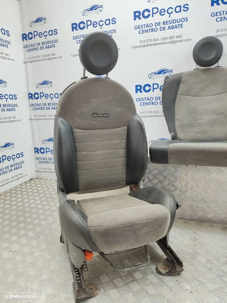 Conjunto Bancos Pele Tecido Fiat 500 312 2007 - 2024 - 5