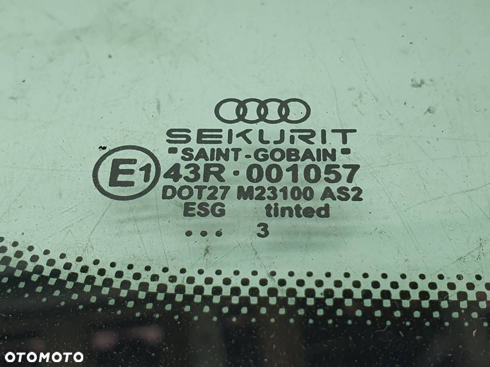 SZYBA LEWA TYŁ KAROSERYJNA AUDI A8 D3 4E0845299J - 2
