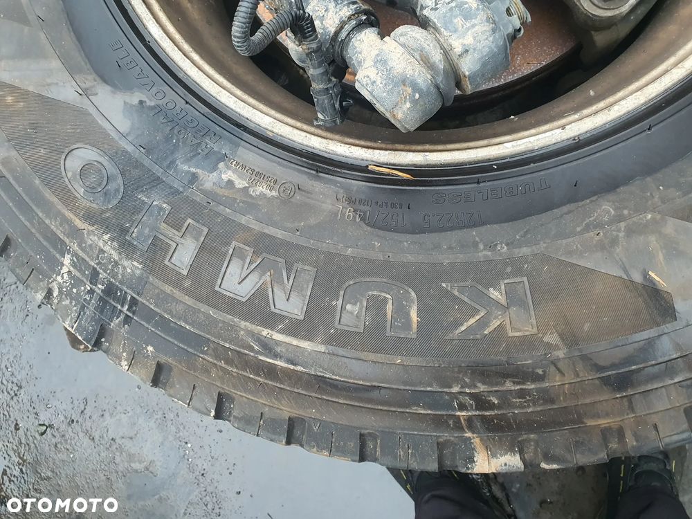 Koło alufelga Alux przód z oponą Kumho 12R22.5 KRA50 2023r. dobry bieżnik 152/149L - 3