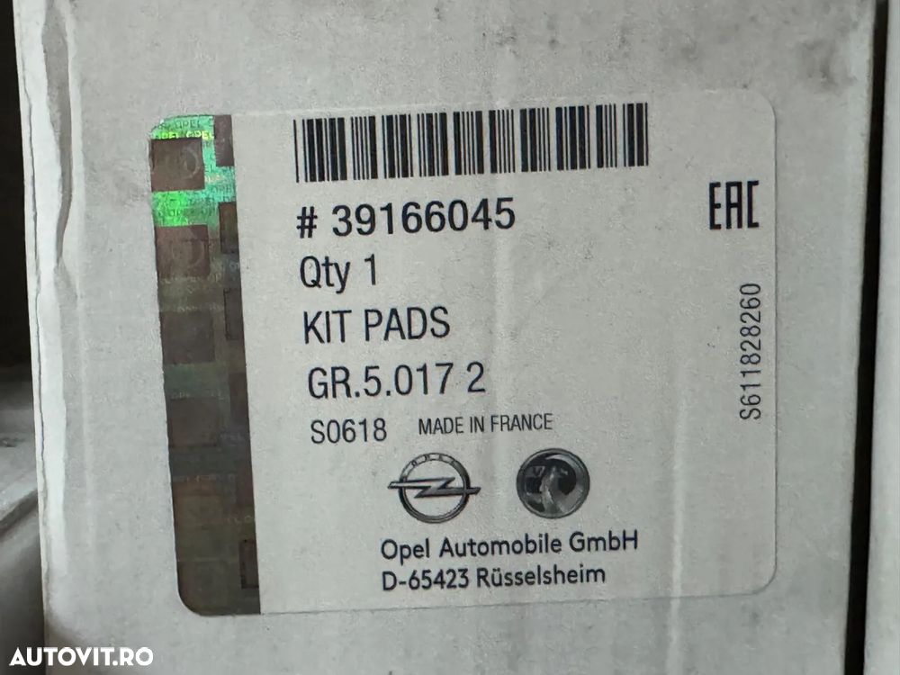 39166045 | Etrier Frana | Opel Combo E - 1