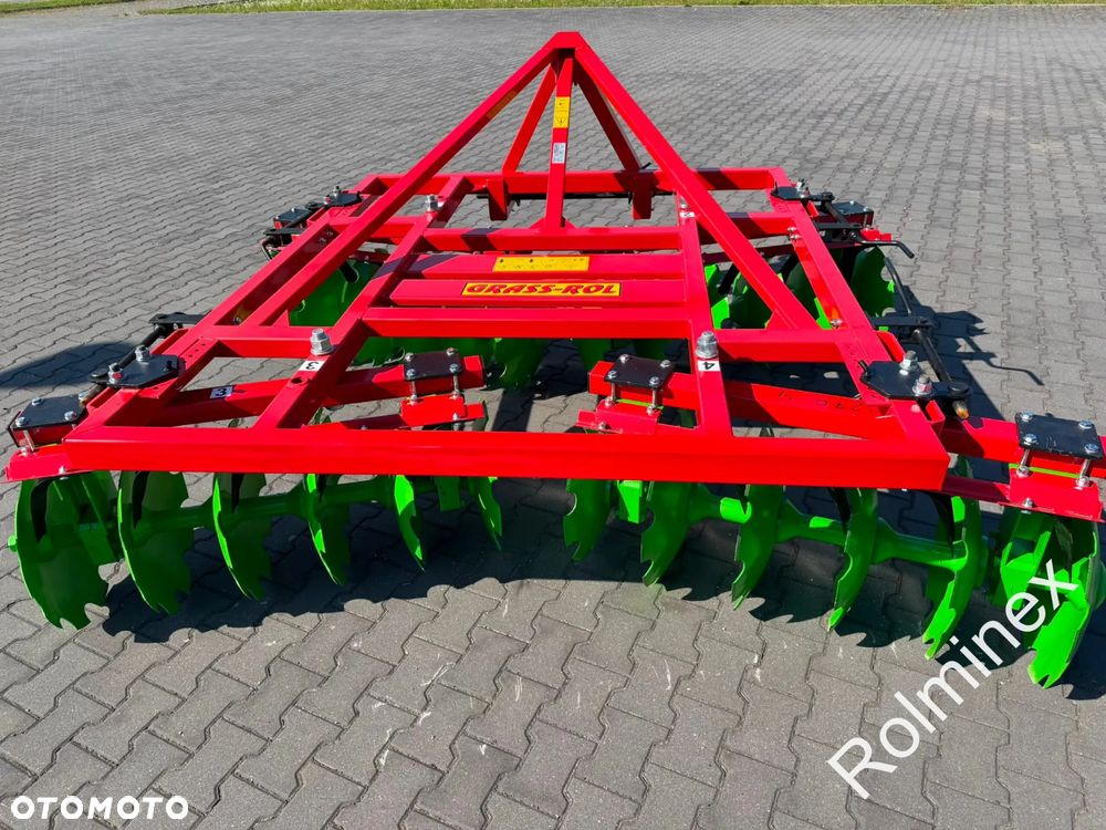 Brona talerzowa GRASS-ROL Regulacja na korby Talerzówka Transport - 5