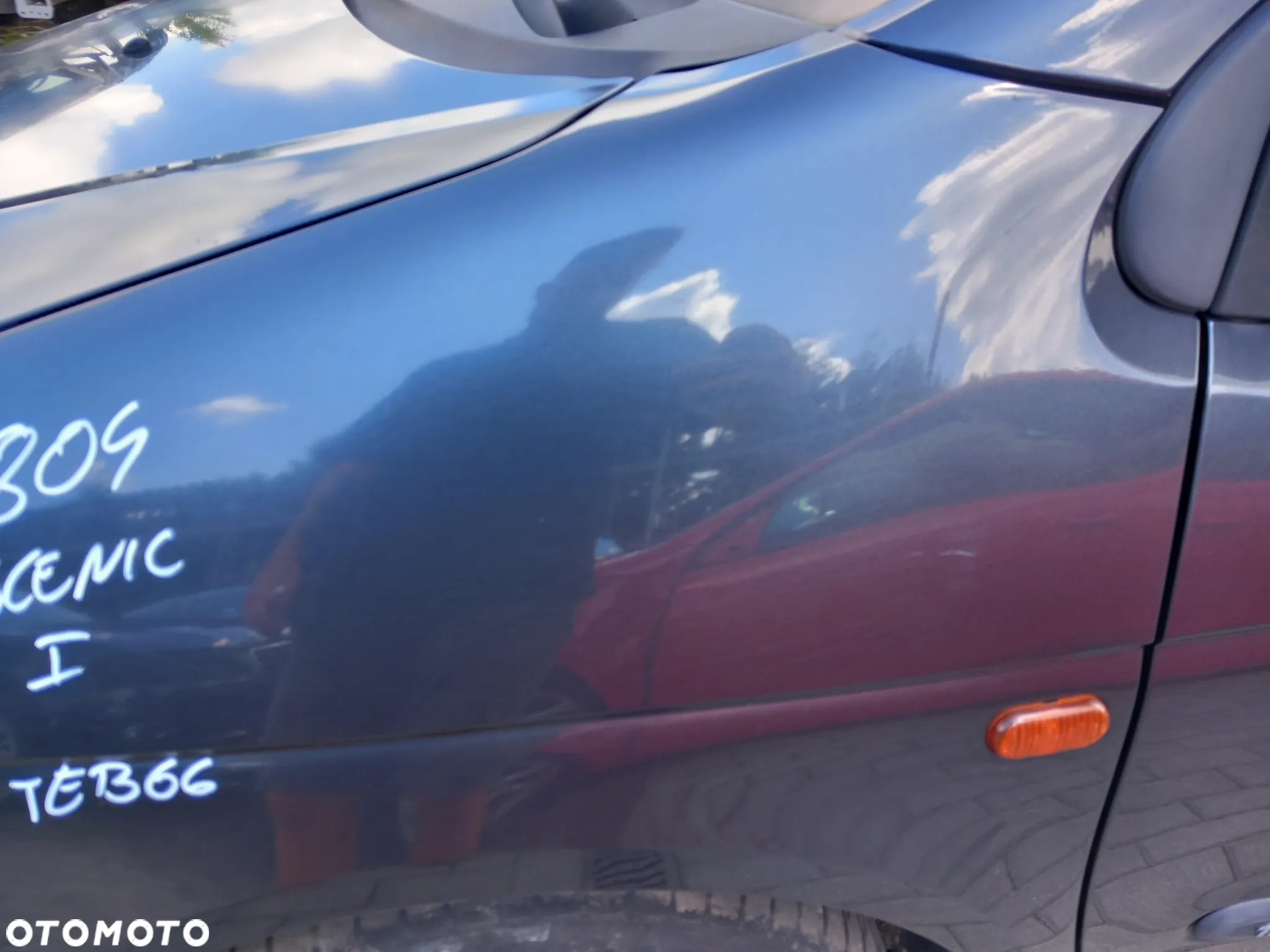 RENAULT SCENIC I BŁOTNIK LEWY PRZEDNI LWY PRZÓD KOLOR: TEB66 - 4