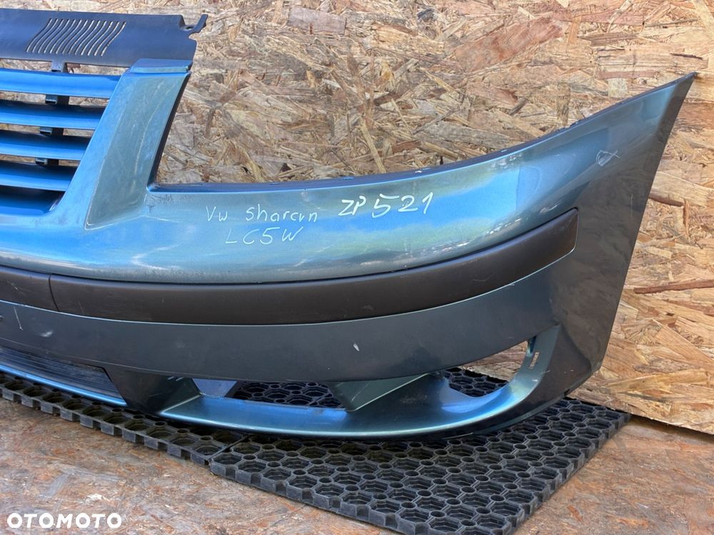 VW SHARAN MK1 LIFT 00-04 LC5W KOD LAK. ZDERZAK PRZÓD  PRZEDNI  GRILL KOMPLET - 3