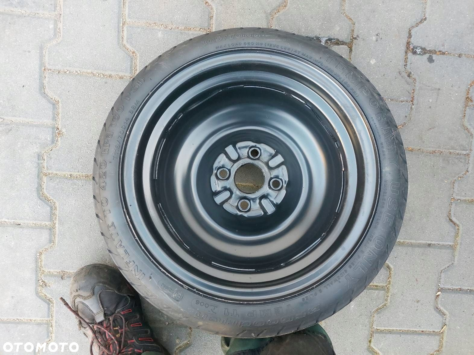 DOJAZDÓWKA 4×100 4J X14 ET45 FI54,1 115/70R14 2001R BFDGOODRICH - 6