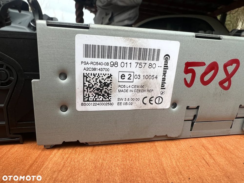 RADIO CZYTNIK NAVIGACJI NAVI PEUGEOT 508 I 9801175780 - 4