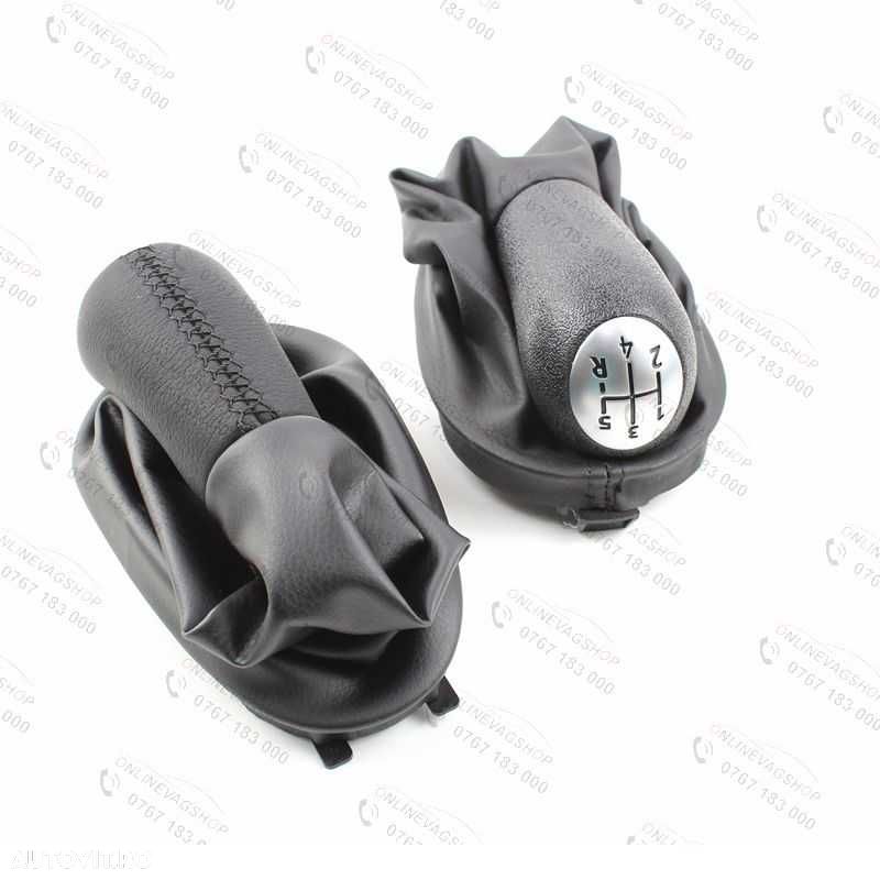 Nuca piele + manson schimbator Dacia Logan 2004-2012, Renault Clio 2 - 1