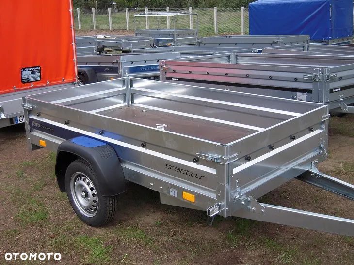 Faro Przyczepa TRACTUS 205x125 burty, MOCNA 750kg, DUŻY WYBÓR - 1