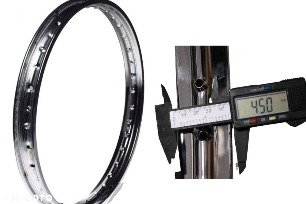 felga obręcz wąska do rysia żaka 1.35-19 szprychy 193 2.8mm komar 232 - 3