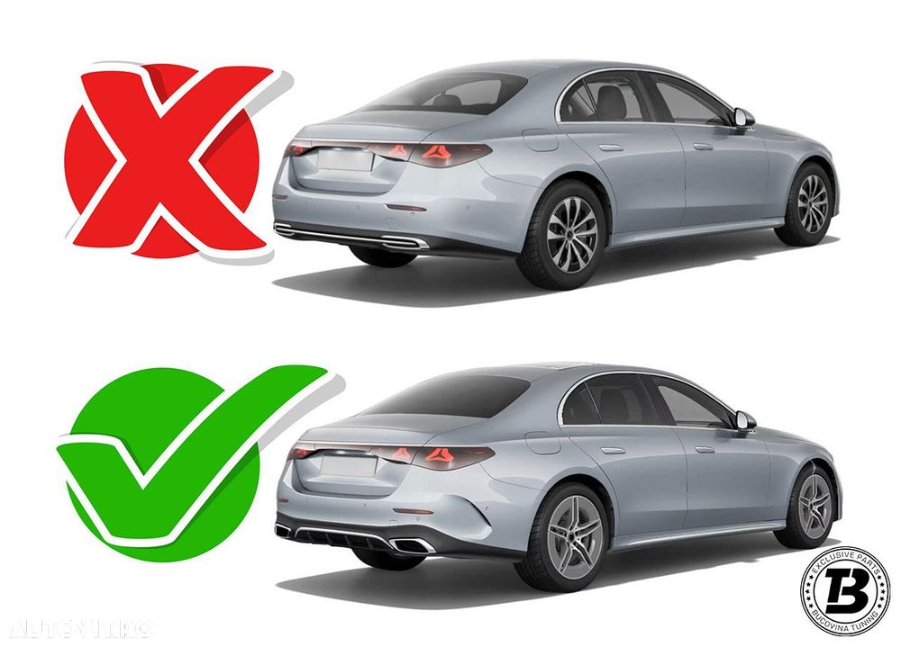 Pachet Exterior compatibil cu Mercedes E Class W214 S214 53A Design - 24