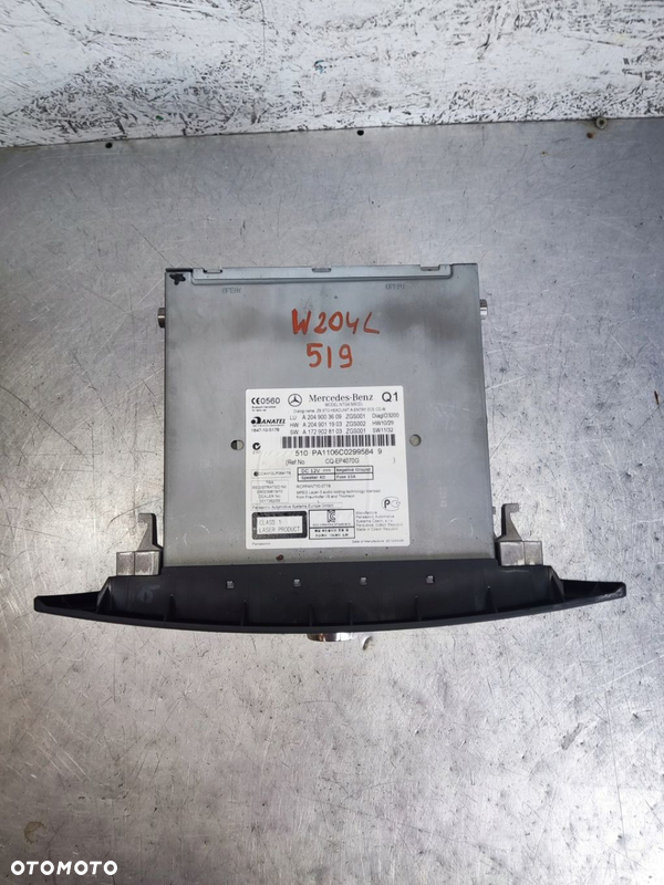 MERCEDES C KLASA W204 LIFT RADIO NAWIGACJA A2049003609
