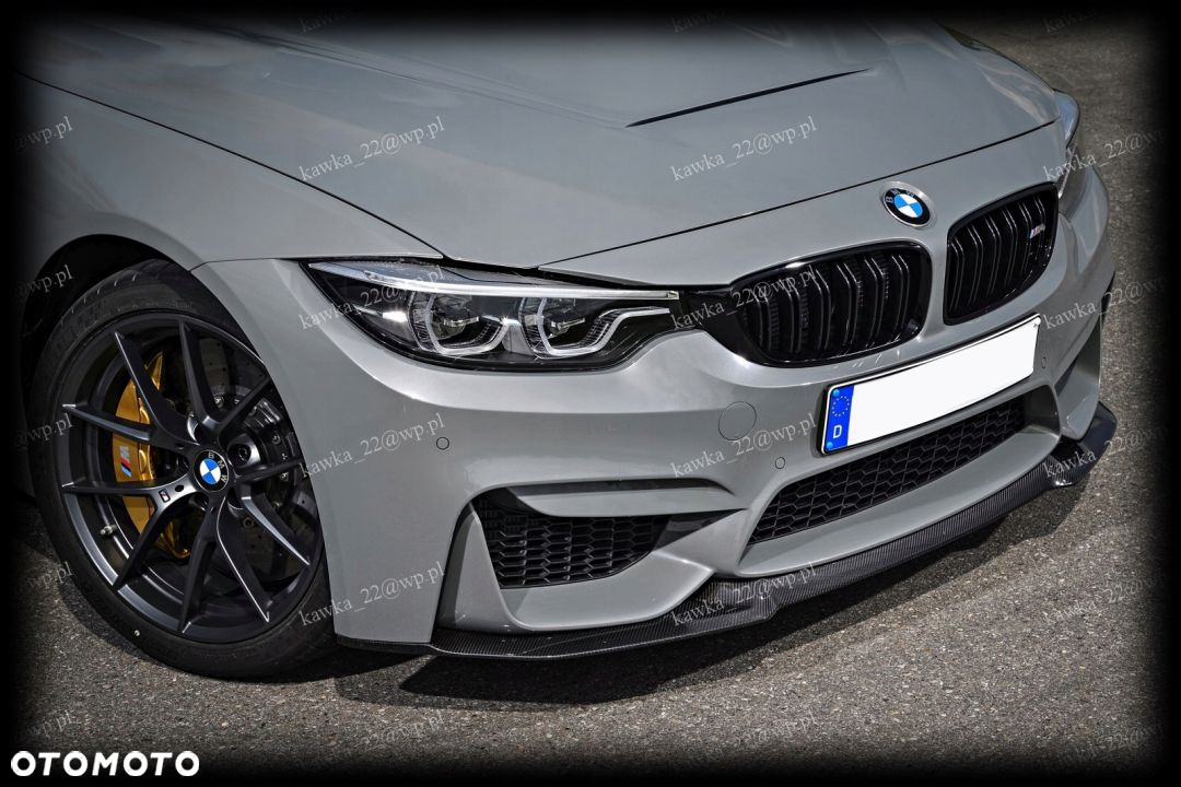 BMW 3 F80 F82 M3 DOKŁADKA ZDERZAKA PODKŁAD WZÓR CS - 3