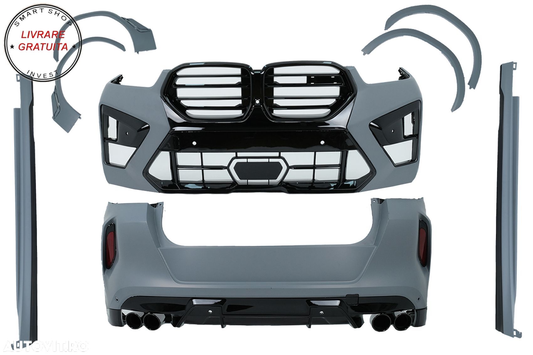 Pachet Exterior Complet BMW X6 G06 (2019-03.2023) & LCI (2024-) X6M Design- livrare gratuita - 1