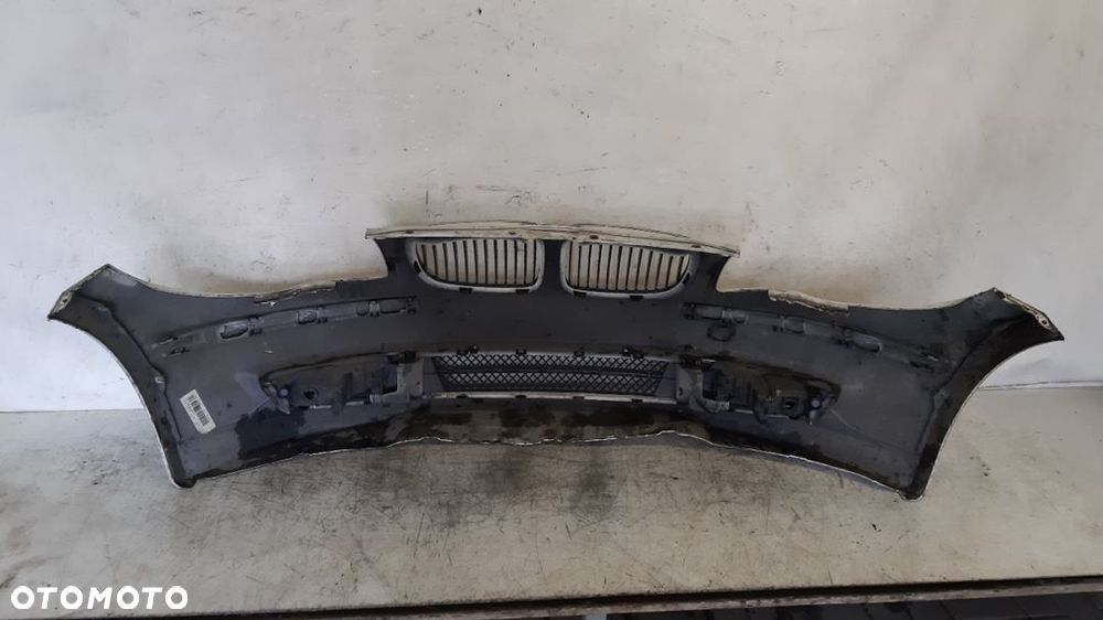 } ZDERZAK PRZÓD PRZEDNI BMW E87 SERIA 1 I LIFT FL BIAŁY ALPINEWEISS HALOGENY - 5