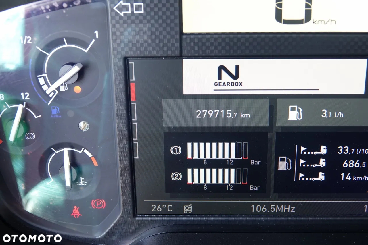 Renault C 430 / 8x4 / SKRZYNIOWY 7 M + HDS PALFINGER PK 24001-K C / WYSÓW 12,5M / STEROWANIE RADIOWE / WIDŁY / ROTATOR / SPROWADZONY - 39