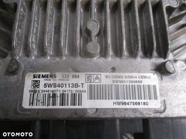 Komputer silnika 5WS40113B-T Citroen C2 1.4 HDI - 2