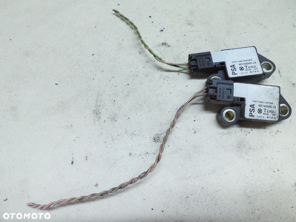 SENSOR UDERZENIOWY 9651465480 PEUGEOT 607 DWIE SZTUKI KOMPLET - 1