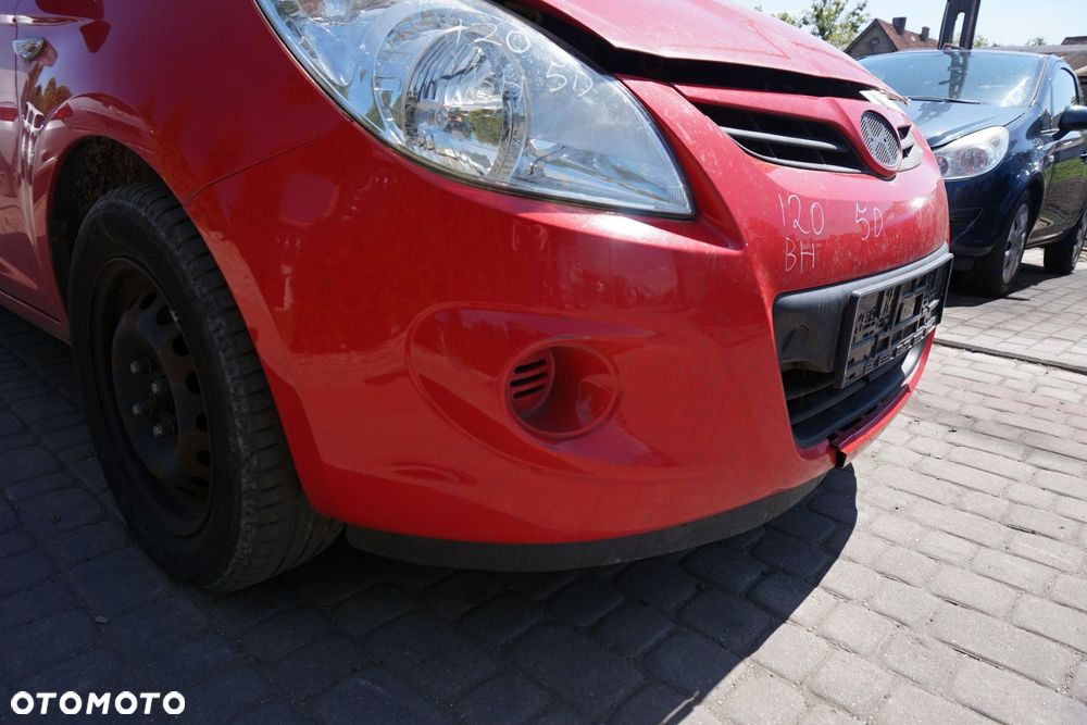 MASKA ZDERZAK BŁOTNIKI LAMPY I20 I BH  HYUNDAI 2008-2012 CZERWONY PRZÓD KOMPLETNY - 6