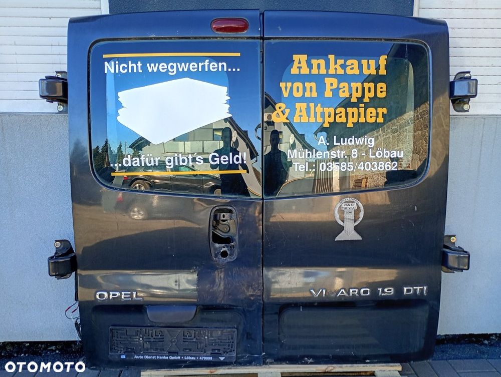 drzwi tylne lewe prawe tył z szybą opel vivaro a trafic II primastar 2001-2014 komplet - 1