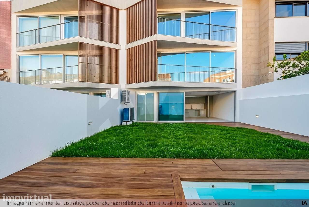 VENDA DE ELEGANTE MORADIA T4 COM GARAGEM, ELEVADOR, JARDIM E PISCINA E - Grande imagem: 2/48