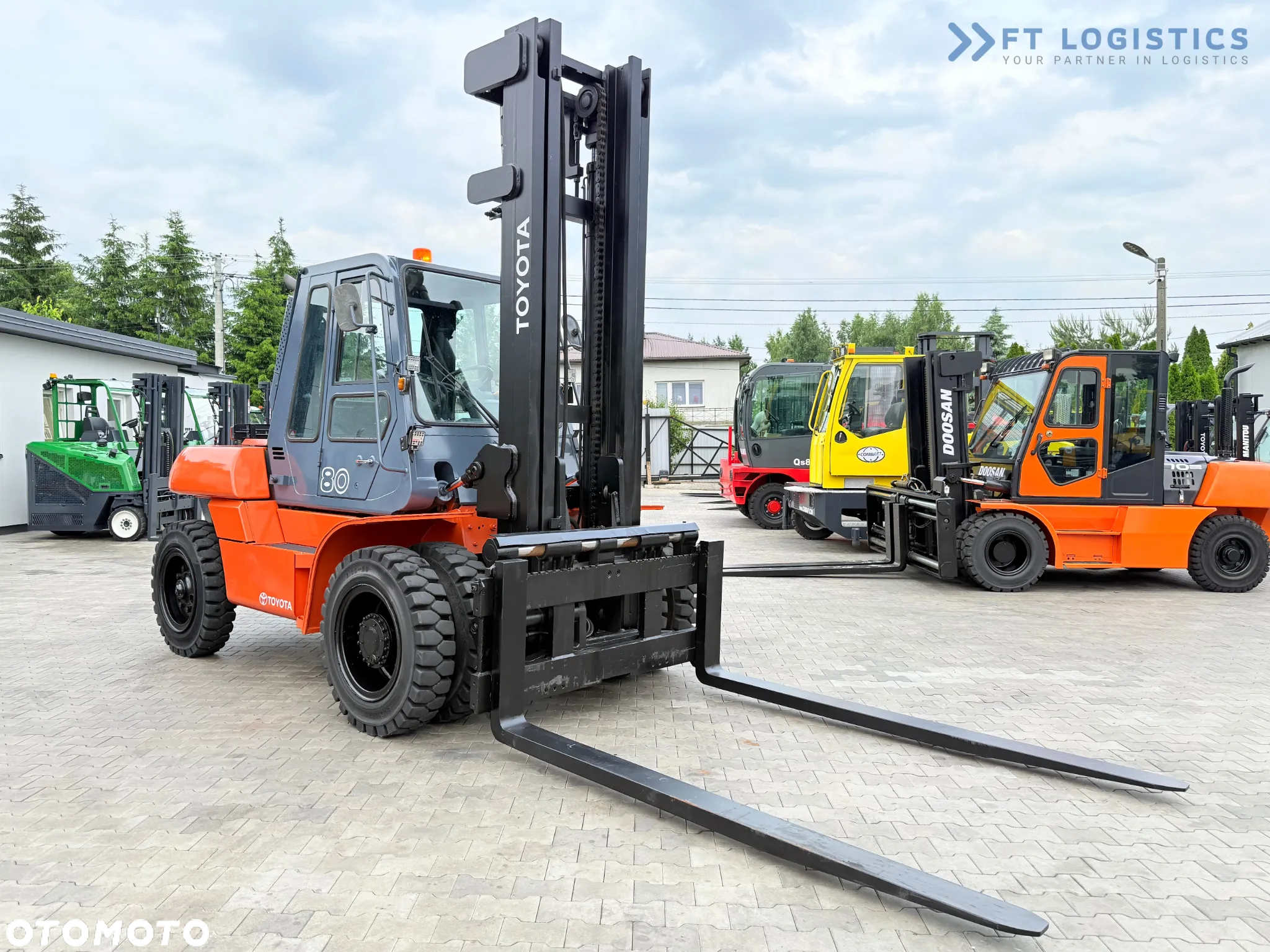 Toyota 60-5FD80 / DIESEL / DUPLEX - 4500MM / NOWE OPONY / KABINA OGRZEWANA / 8 TON / UDT / STAN IDEALNY - 12