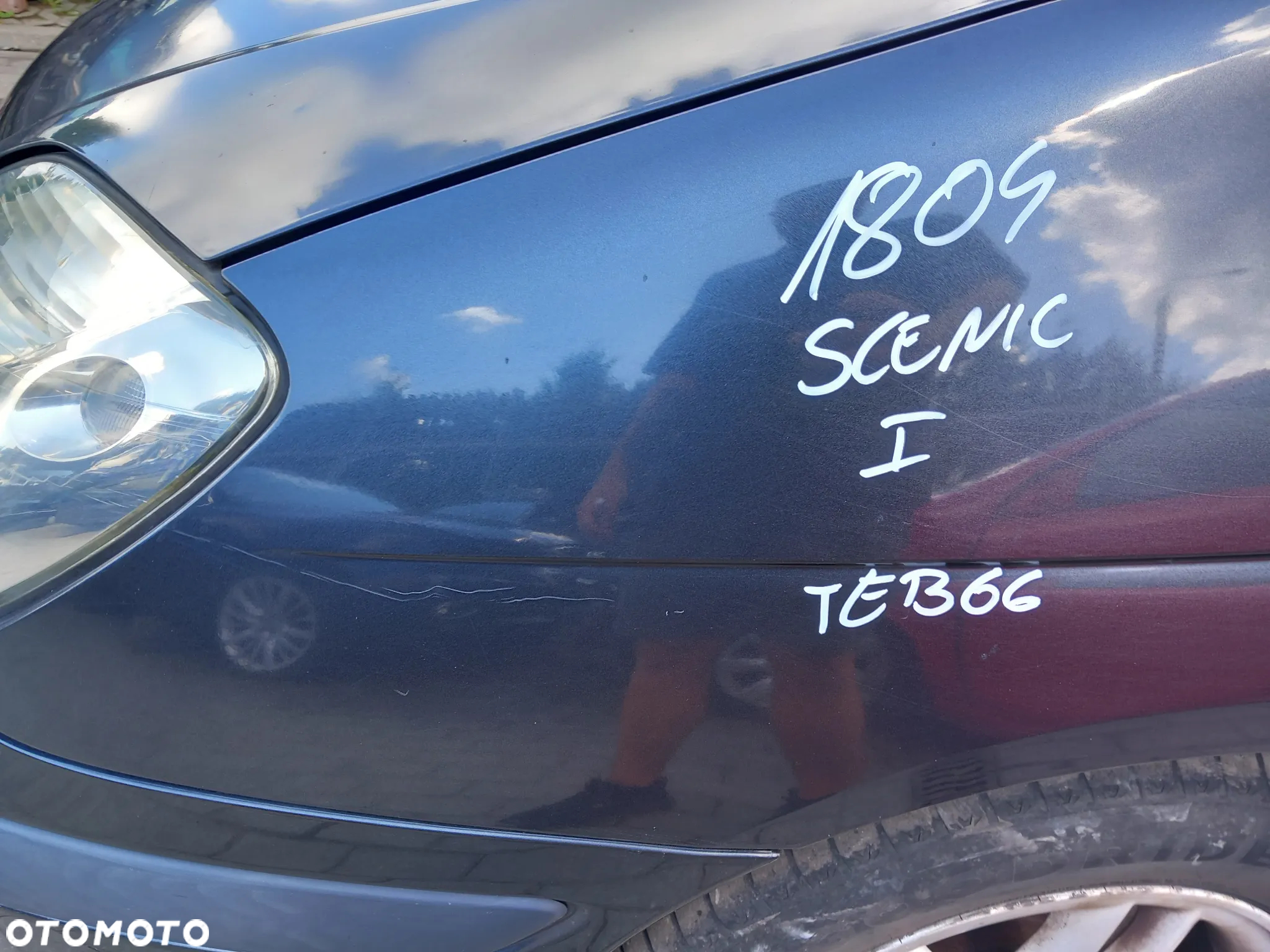 RENAULT SCENIC I BŁOTNIK LEWY PRZEDNI LWY PRZÓD KOLOR: TEB66 - 3