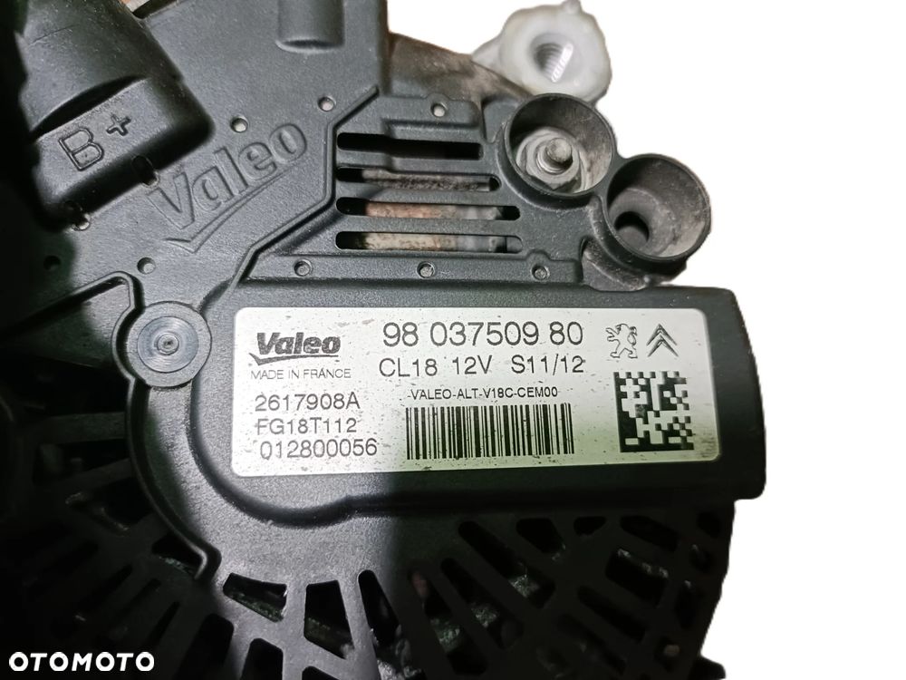 CITROEN C4 PICASSO I 06-13 LIFT 1,6 HDI alternator 9803750980 * - 4