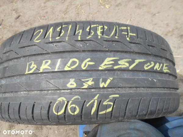 Opona pojedyńcza 215/45r17 bridgestone turanza t001 7,3mm lato