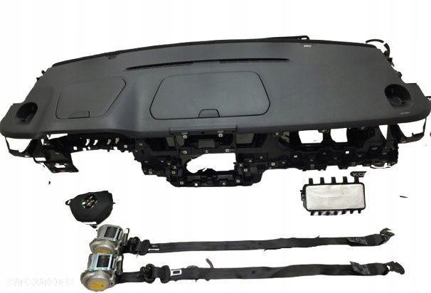 komplet poduszki deska pas pasy renault trafic 3 iii - 1