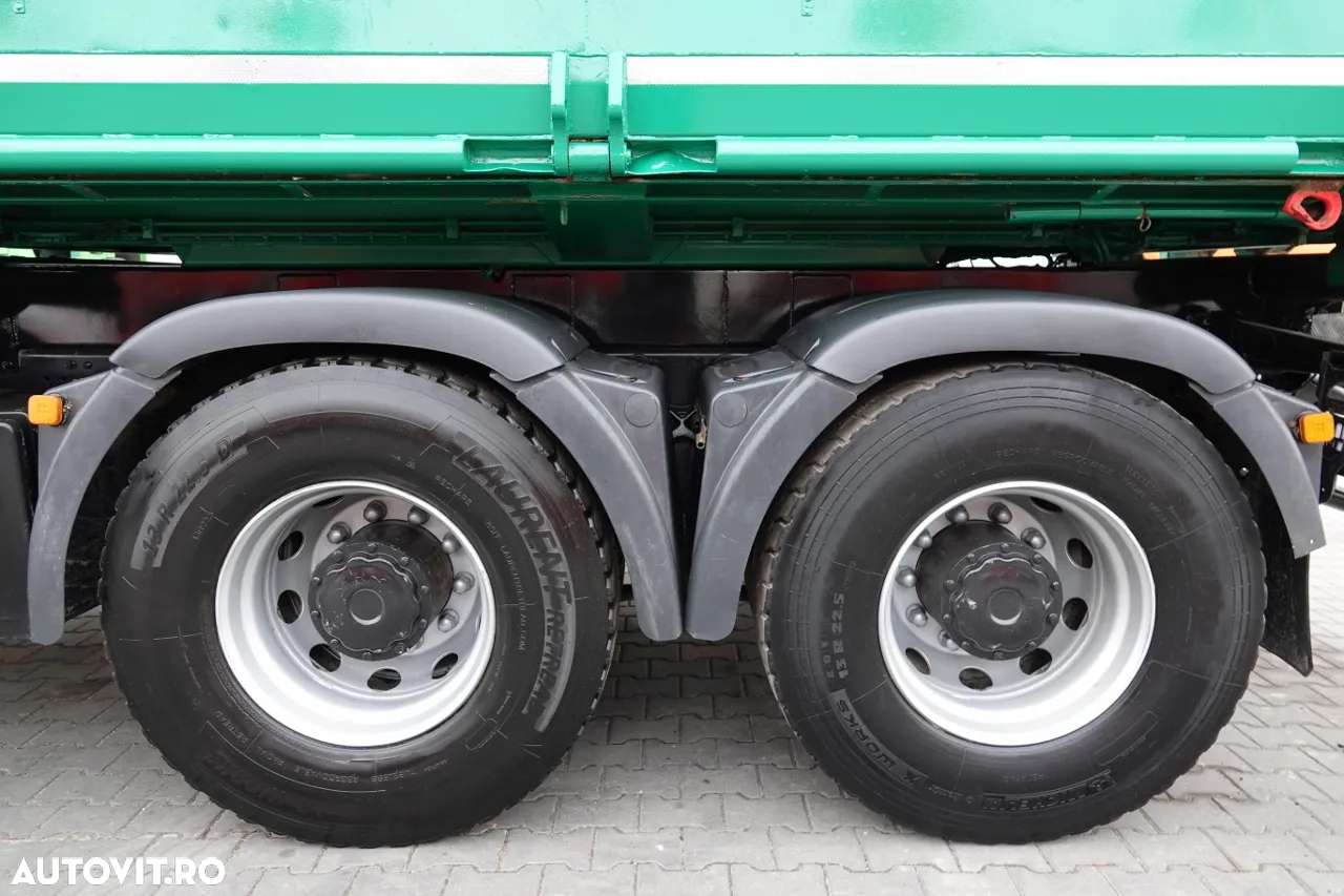 MAN TGS 26.400 / 6X4 / BASCULANTE + HDS PALFINGER PK 16502 / HYDROBURTA / BORDMATIC / IMPORTAT - 22