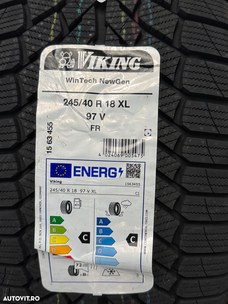 Vând 4 anvelope 245/40/18 viking de iarnă noi - 3