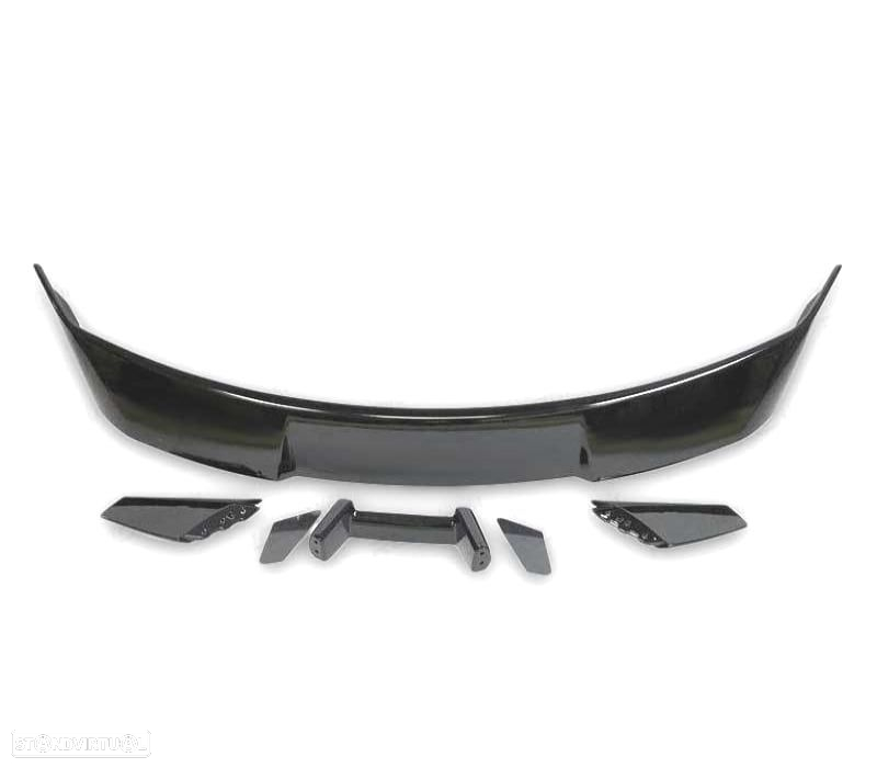 AILERON SPOILER FORD MUSTANG LOOK GT500 15-19 PRETO BRILHANTE - 4