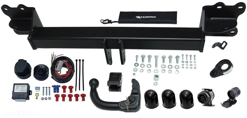 HAK HOLOWNICZY Z KULĄ WYPINANĄ PIONOWO ZABEZPIECZONĄ KLUCZYKIEM+PARKTRONIC VW TOUAREG3 III CR 2018+ - 2