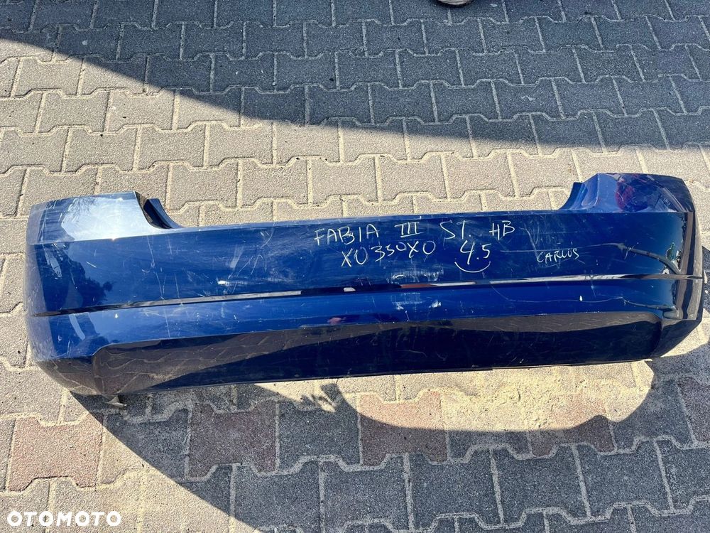 Zderzak Tył Skoda Fabia III Hatchback 2014-2018r. Przed Lift - 1