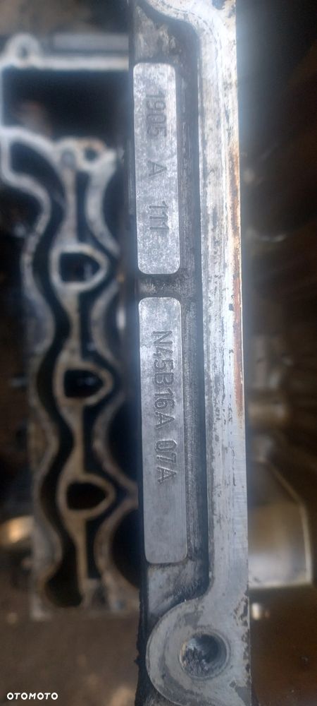 BMW E81 E87 1,6 16V N45B16A blok silnika - 2