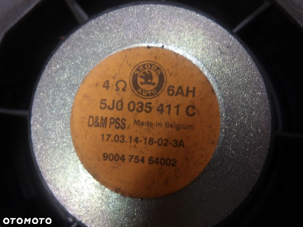 SKODA FABIA II LIFT KOMBI 10-14 1.2B GŁOŚNIK PRAWY LEWY PRZÓD 5J0035411C - 9