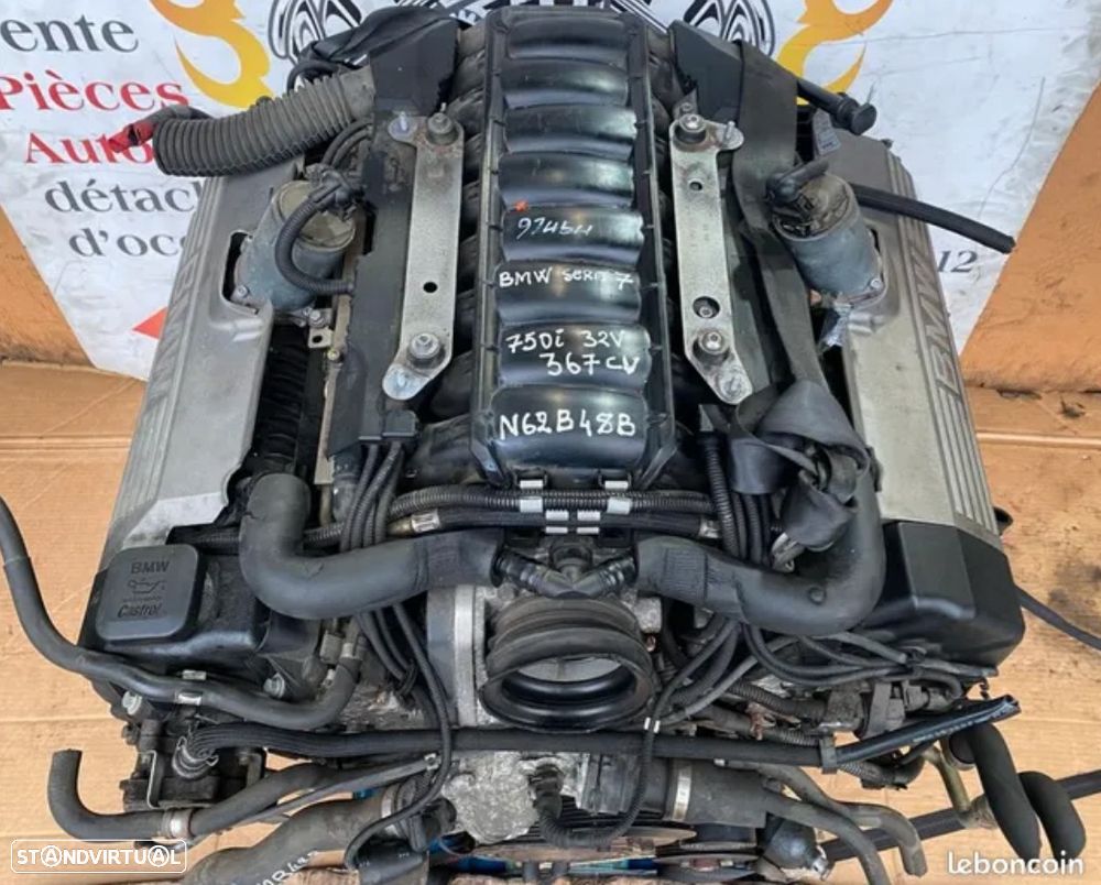 Motor BMW 750i / X5 4.8i gasolina 355cv – 367cv N62B48B com garantia - 1