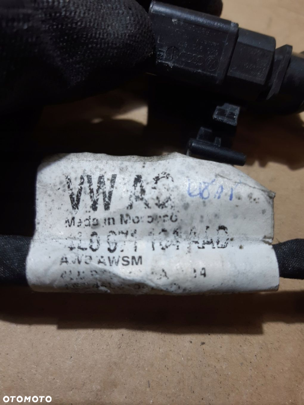 AUDI Q7 4L WIĄZKA ZDERZAKA CZUJNIKÓW PDC TYŁ 4L0671164A - 9