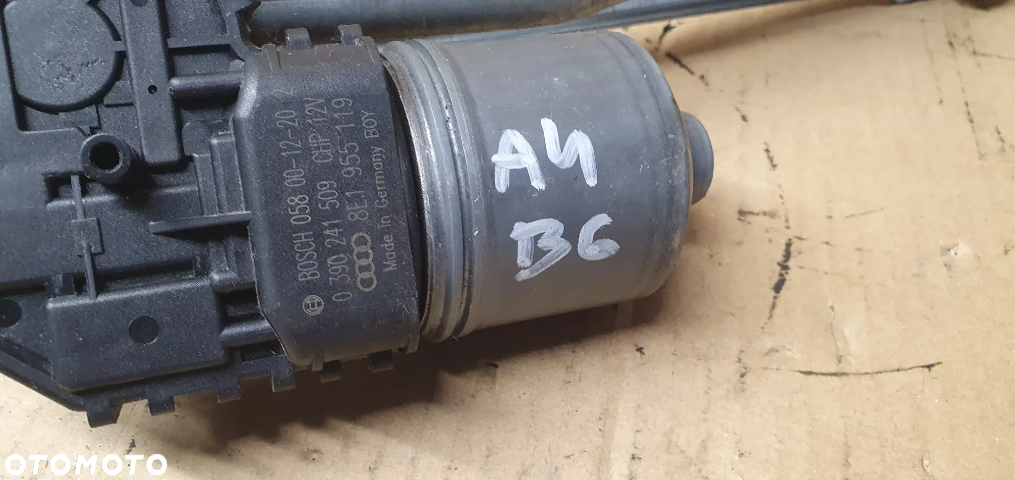 Mechanizm wycieraczek przód przedni Audi A4 B6 8E1955119 8E1955023A - 9