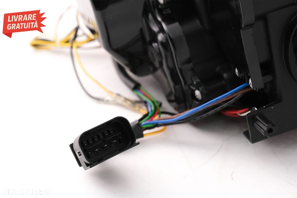 Faruri Xenon 3D Angel Eyes LED DRL BMW Seria 3 E90 E91 (2008-2011) Negru- livrare gratuita - 19