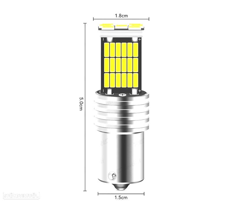 CANBUS LÂMPADA LED P21W LUZ REVERSAO - 2
