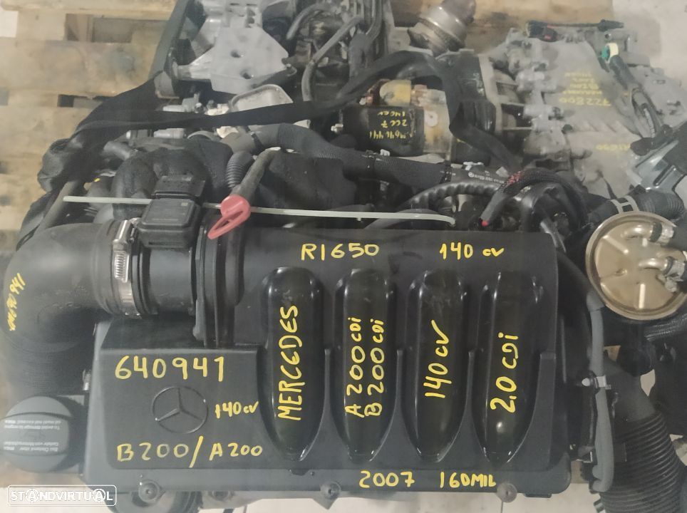 Motor Mercedes B200 A200 cdi  140cv om 640.941 om 640 940  W245 centralina - 1