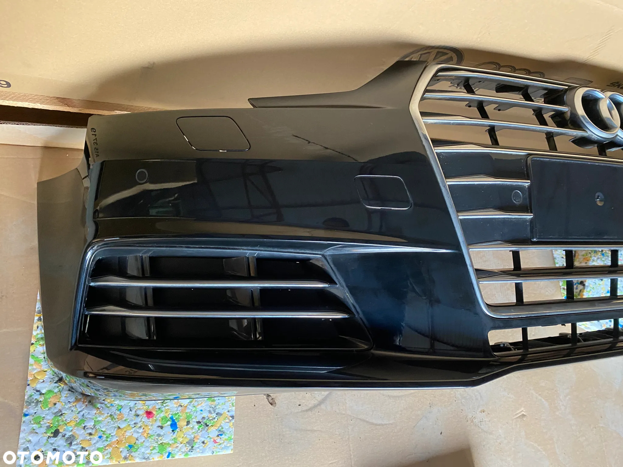 Audi A4 B9 8W kompletny przód maska lampy led zderzak błotnik w kolor LY9T OEOE - 12
