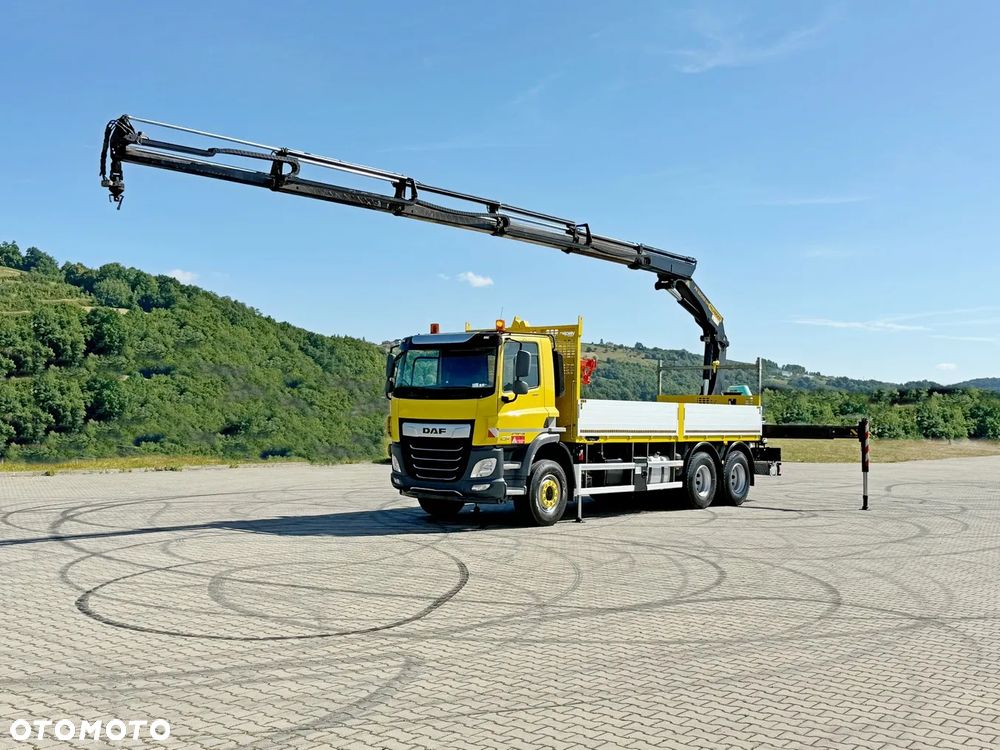 DAF CF 450 * PLATFORMA 6,40 m + PK 22002 - EH D + PILOT * STAN BDB / 6x4 - 2