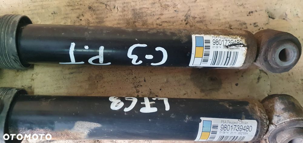 Amortyzator prawy lewy tył tylny Citroen C3 II 9801739480 - 6