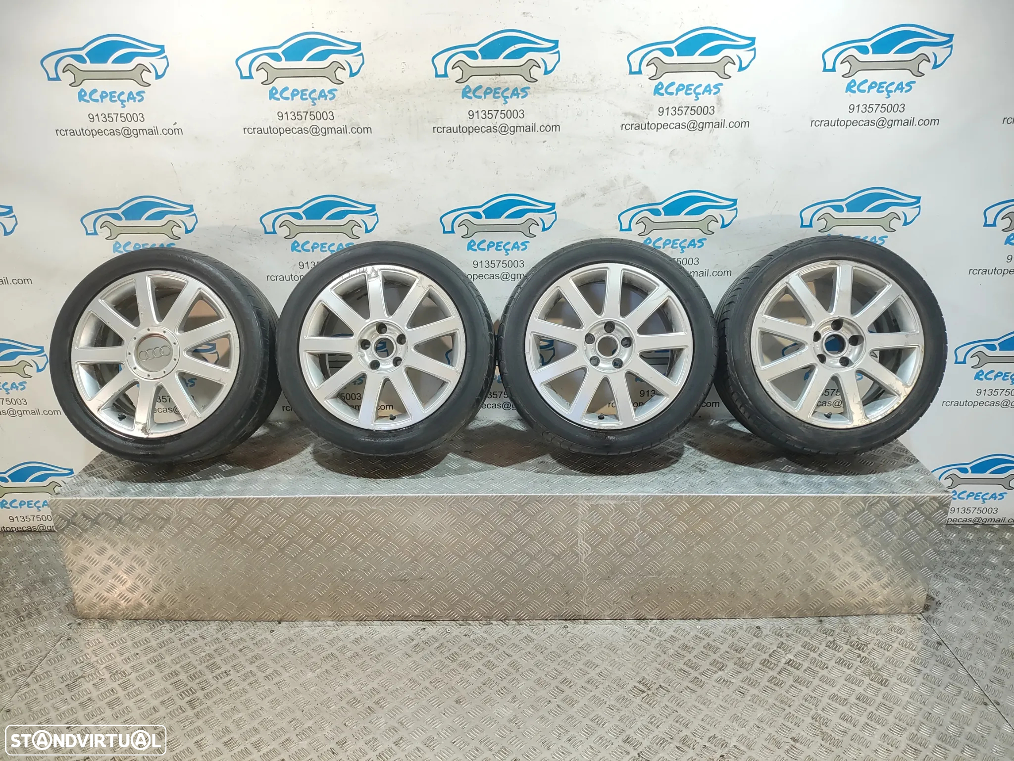- Conjunto Jantes 17 Ronal Originais Audi A4 B6 7,5J ET 43 5x112 - 12