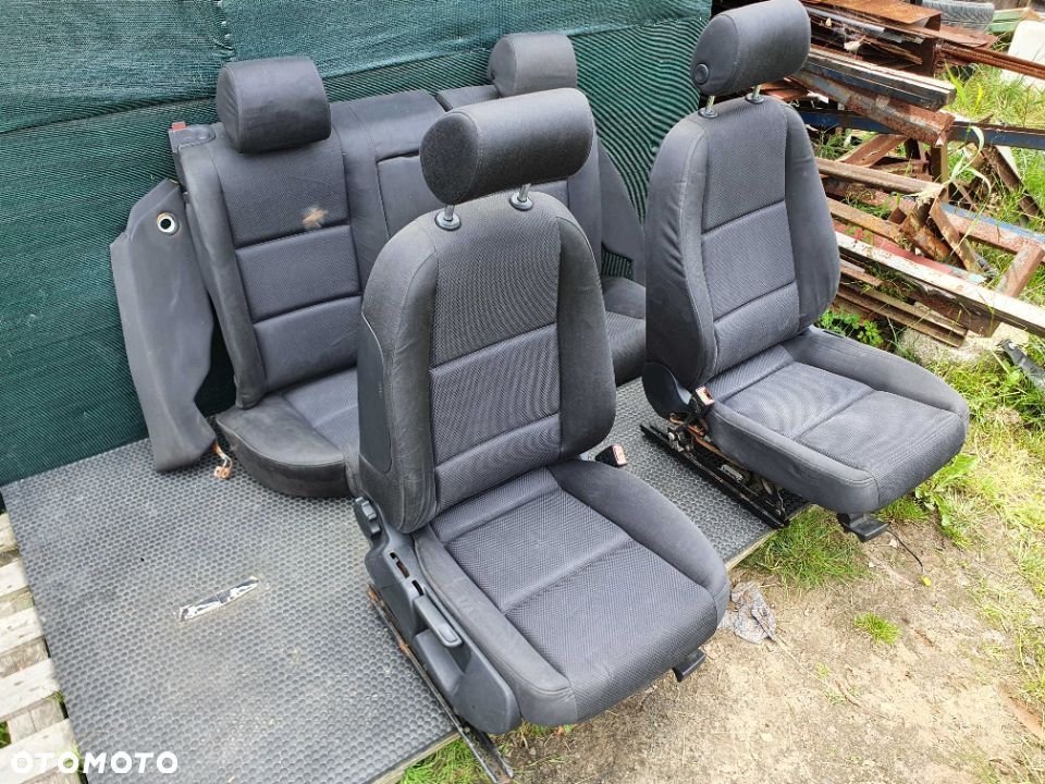 Fotele Fotel Kanapa Skladana Welur Czarny Soul Audi A4 B6 Sedan Kombi - 2